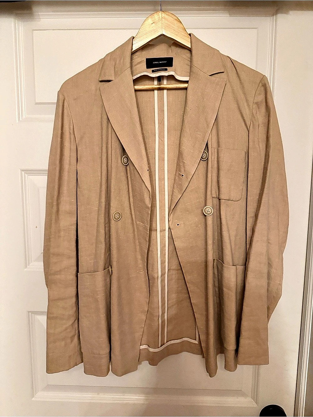 Isabel Marant Double-Breasted Blazer in dusty pink Like New